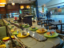 The sushi conveyor: We iteratively make a yes-or-no choice on the chef’s latest creation as it passes by on a moving conveyor. A bias in the rate of appearance directly biases the outcome.